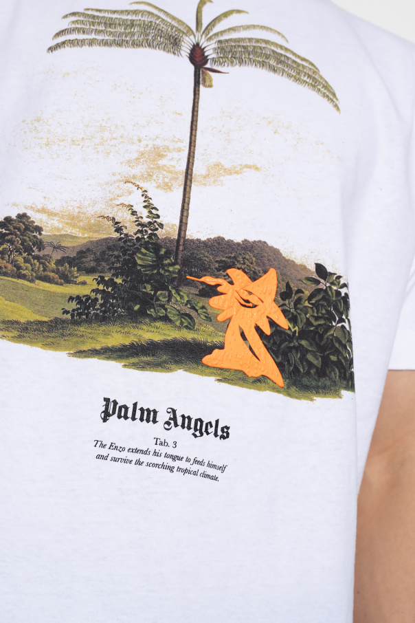 shirt Palm Angels - Kenzo Kids Hoodie mit Monogramm-Print